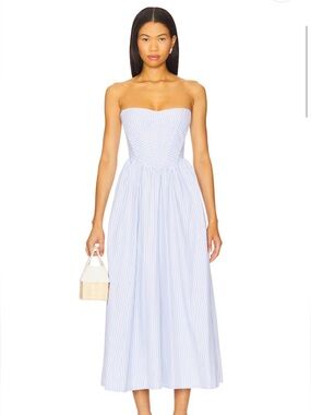 Lola Strapless Corset Midi Dress